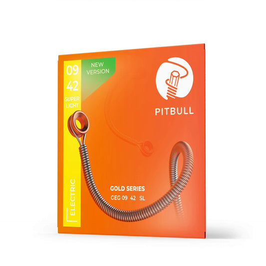Pitbull Strings Gold Electric Guitar Super Light 9-42