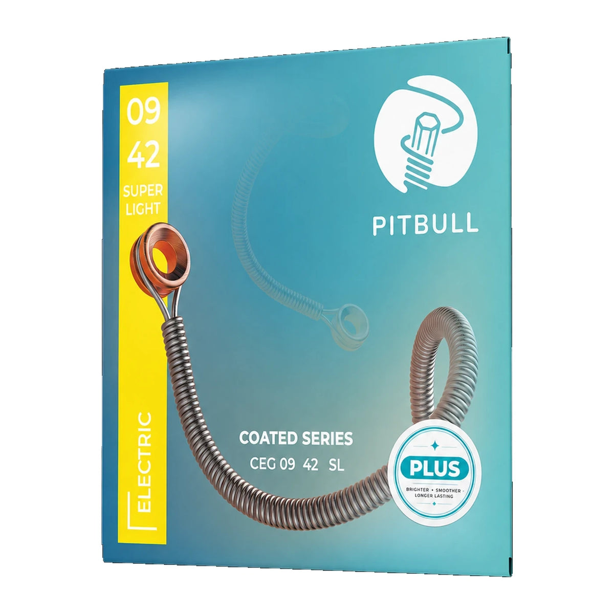 Pitbull Strings Coated Series CEG 09-42 Super Light electric guitar strings pack