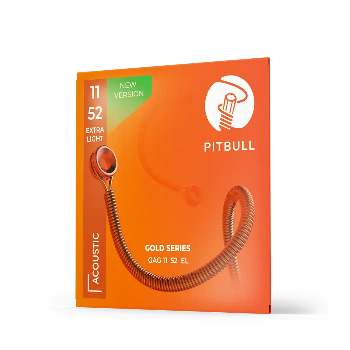 Pitbull Strings Gold Acoustic Guitar Strings 11-52