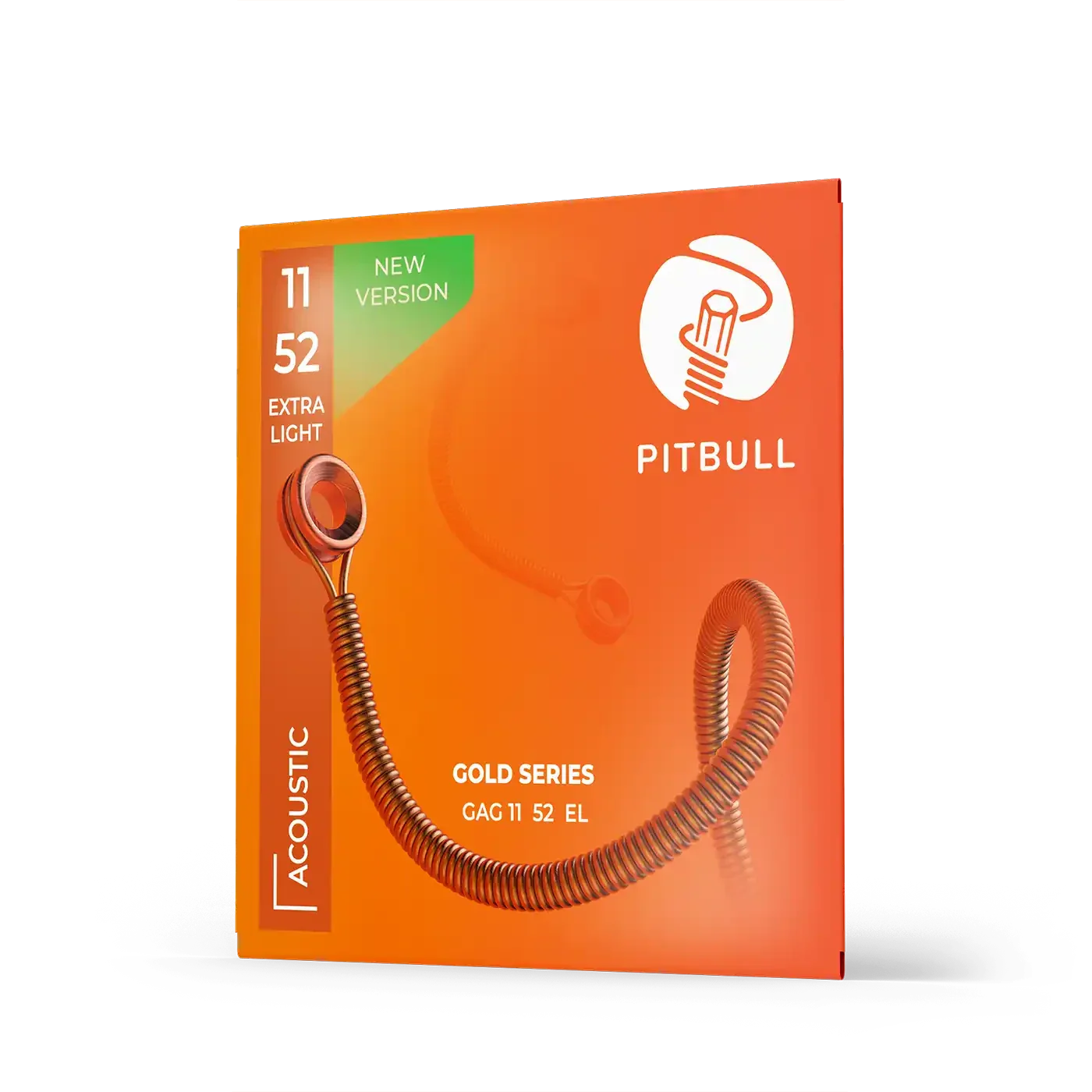 Pitbull Strings Gold Acoustic Guitar Strings 11-52