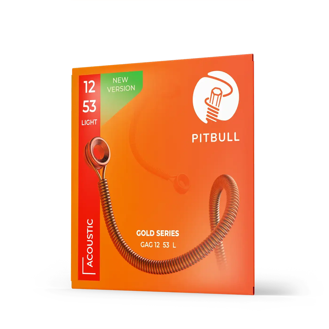 Pitbull Strings Gold Acoustic Guitar Strings 12-53